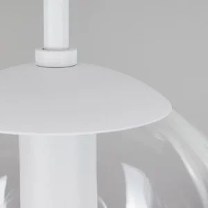 hofstein Suspension Mesas Blanc, 5 lumières* Lampes En Verre