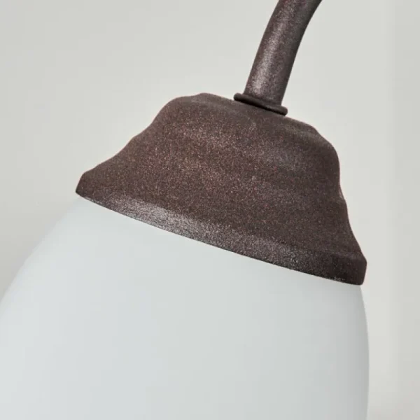 hofstein Suspension Mosquerito Rouille, 5 lumières* Lampes En Verre