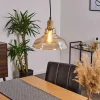 hofstein Suspension Nanao Laiton, 1 lumière* Lampes En Verre