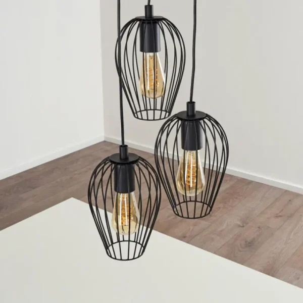 hofstein Suspension Negril Noir, 3 lumières* Lampes Modernes
