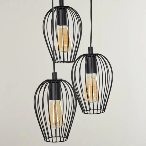 hofstein Suspension Negril Noir, 3 lumières* Lampes Modernes