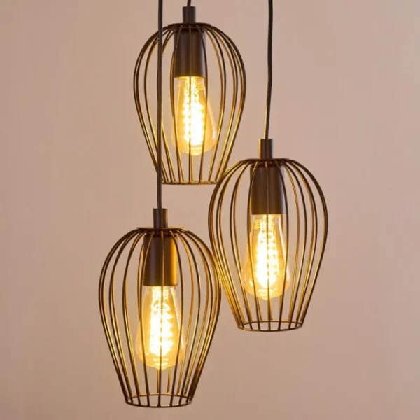 hofstein Suspension Negril Noir, 3 lumières* Lampes Modernes