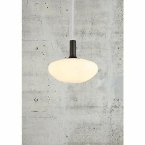 Luminaires Nordlux Suspension Nordlux ALTON Laiton, Noir, 1 lumière* Lampes En Verre