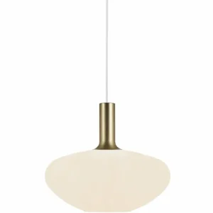 Luminaires Nordlux Suspension Nordlux ALTON Laiton, Noir, 1 lumière* Lampes En Verre