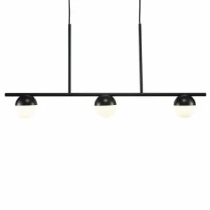 Luminaires Nordlux Suspension Nordlux CONTINA Noir, 3 lumières* Lampes En Verre