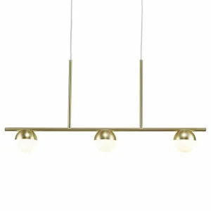 Luminaires Nordlux Suspension Nordlux CONTINA Laiton, 3 lumières* Lampes En Verre