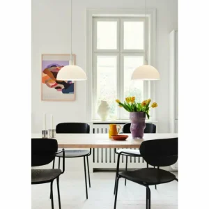 Luminaires Nordlux Suspension Nordlux ELLEN Blanc, 1 lumière* Lampes En Verre