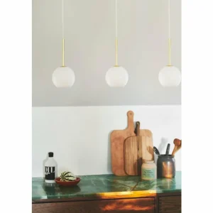 Luminaires Nordlux Suspension Nordlux FRANCA Laiton, 1 lumière* Lampes En Verre