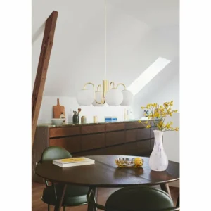 Luminaires Nordlux Suspension Nordlux FRANCA Laiton, 4 lumières* Lampes En Verre