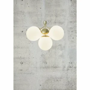 Luminaires Nordlux Suspension Nordlux IVONA Laiton, 4 lumières* Lampes En Verre