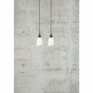 Luminaires Nordlux Suspension Nordlux MOLLI Noir, 1 lumière* Lampes En Verre