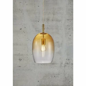 Luminaires Nordlux Suspension Nordlux UMA Laiton, 1 lumière* Lampes En Verre