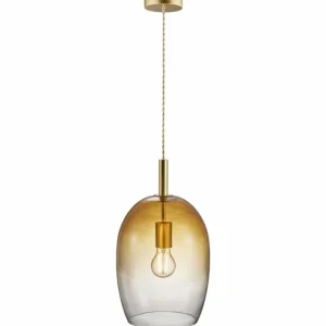 Luminaires Nordlux Suspension Nordlux UMA Laiton, 1 lumière* Lampes En Verre