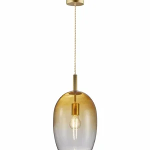 Luminaires Nordlux Suspension Nordlux UMA Laiton, 1 lumière* Lampes En Verre