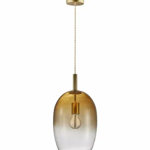 Luminaires Nordlux Suspension Nordlux UMA Laiton, 1 lumière* Lampes En Verre