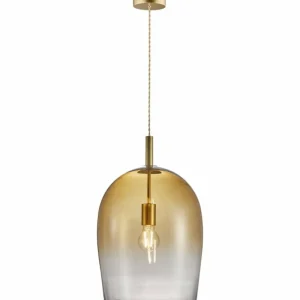 Luminaires Nordlux Suspension Nordlux UMA Laiton, 1 lumière* Lampes En Verre