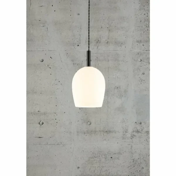 Luminaires Nordlux Suspension Nordlux UMA Noir, 1 lumière* Lampes En Verre