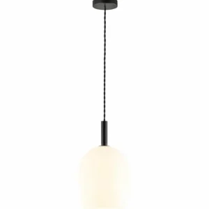 Luminaires Nordlux Suspension Nordlux UMA Noir, 1 lumière* Lampes En Verre