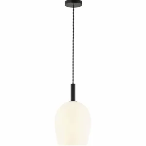 Luminaires Nordlux Suspension Nordlux UMA Noir, 1 lumière* Lampes En Verre