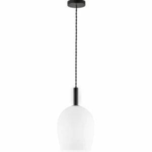 Luminaires Nordlux Suspension Nordlux UMA Noir, 1 lumière* Lampes En Verre