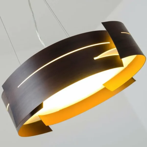 hofstein Suspension Novara Brun, 3 lumières* Lampes En Verre