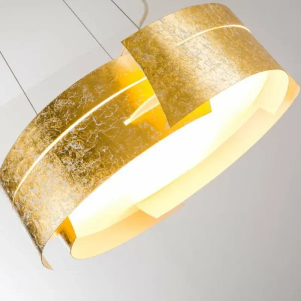 hofstein Suspension Novara Or, 3 lumières* Lampes En Verre