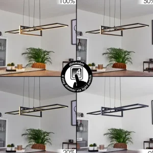 hofstein Suspension Omega LED Noir, 1 lumière* Lampes Modernes