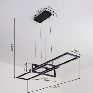 hofstein Suspension Omega LED Noir, 1 lumière* Lampes Modernes