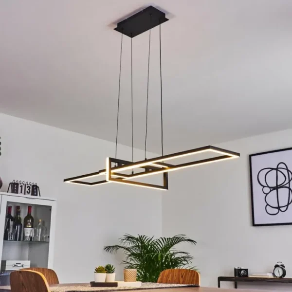 hofstein Suspension Omega LED Noir, 1 lumière* Lampes Modernes