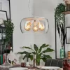 hofstein Suspension Palibatz Blanc, 3 lumières* Lampes En Verre