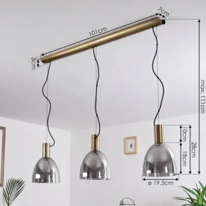 hofstein Suspension Panuhe Laiton, 3 lumières* Lampes Modernes