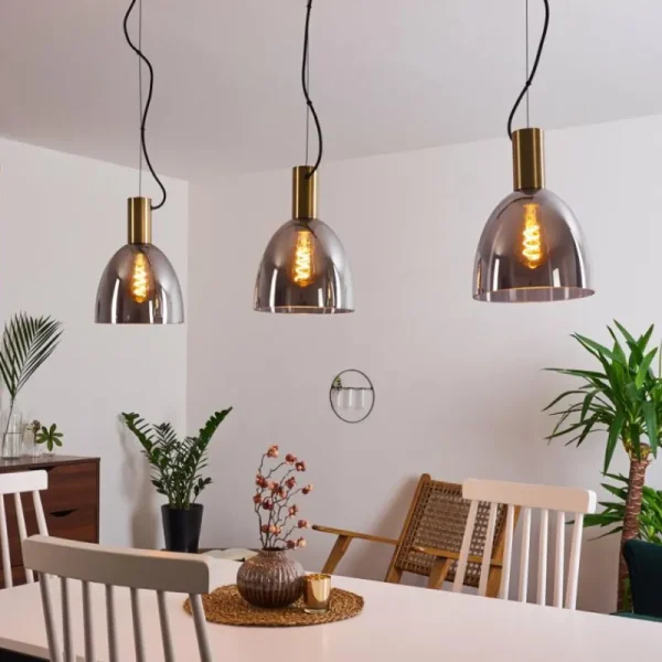 hofstein Suspension Panuhe Laiton, 3 lumières* Lampes Modernes