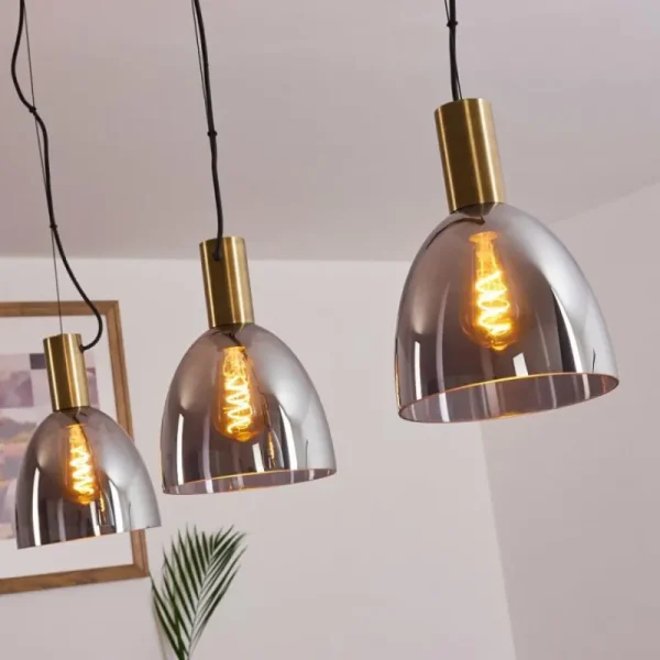 hofstein Suspension Panuhe Laiton, 3 lumières* Lampes Modernes