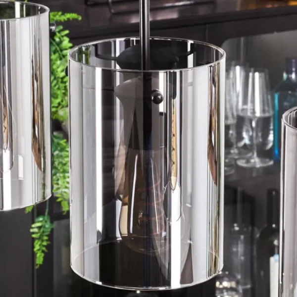 hofstein Suspension Parane Fumé, 4 lumières* Lampes Modernes