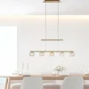 Luminaires Paul Neuhaus Suspension Paul Neuhaus HYDRA LED Laiton, 5 lumières* Lampes En Verre