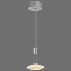 Luminaires Paul Neuhaus Suspension Paul Neuhaus LAUTADA LED Acier brossé, 1 lumière* Lampes En Verre