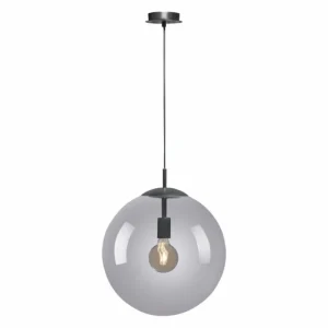 Luminaires Paul Neuhaus Suspension Paul Neuhaus WIDOW Noir, 1 lumière* Lampes En Verre