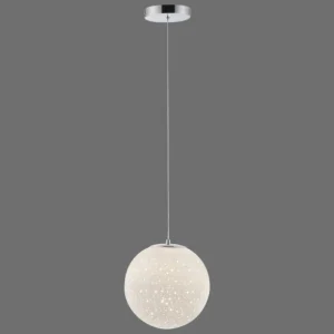 Luminaires Paul Neuhaus Suspension Paul-Neuhaus BOLO LED Argenté, 1 lumière* Lampes En Verre