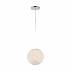 Luminaires Paul Neuhaus Suspension Paul-Neuhaus BOLO LED Argenté, 1 lumière* Lampes En Verre