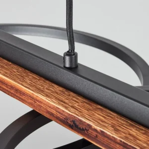 hofstein Suspension Pompu LED Brun, Noir, 3 lumières* Lampes Modernes