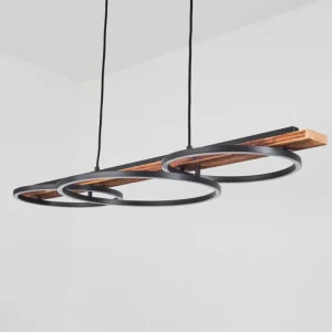 hofstein Suspension Pompu LED Brun, Noir, 3 lumières* Lampes Modernes