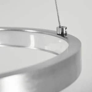hofstein Suspension Preci LED Nickel mat, 1 lumière* Lampes Modernes