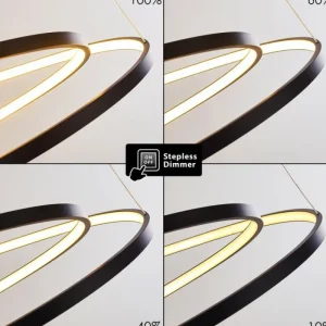 hofstein Suspension Pura LED Noir, 1 lumière* Lampes Modernes