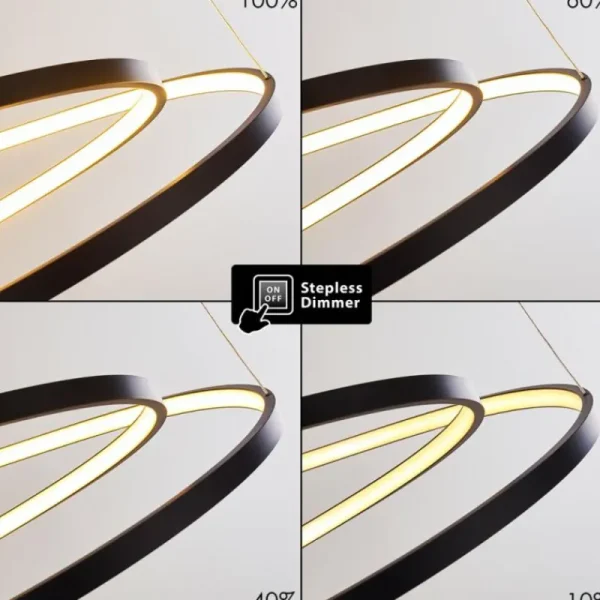 hofstein Suspension Pura LED Noir, 1 lumière* Lampes Modernes