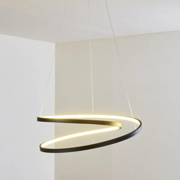 hofstein Suspension Pura LED Noir, 1 lumière* Lampes Modernes