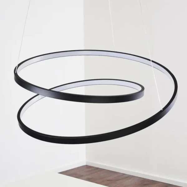 hofstein Suspension Pura LED Noir, 1 lumière* Lampes Modernes