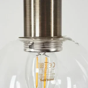 hofstein Suspension Quento Noir doré, 4 lumières* Lampes En Verre