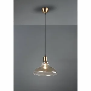 Luminaires Reality Suspension Reality Aldo LED Vieux laiton, 1 lumière* Lampes En Verre