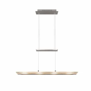 Luminaires Reality Suspension Reality MILOS LED Nickel mat, 4 lumières* Lampes En Verre