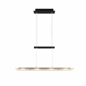 Luminaires Reality Suspension Reality MILOS LED Noir, 4 lumières* Lampes En Verre